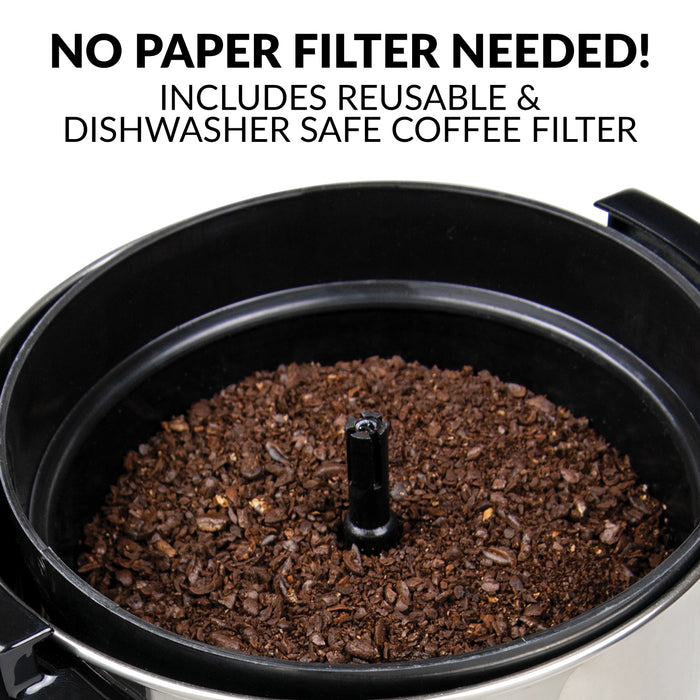 Homecraft 100-Cup Coffee Urn and Hot Beverage Dispenser Coffee Maker - HCCU100SS