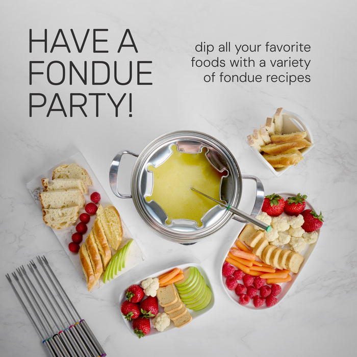 Homecraft 8-Cup Stainless Steel Electric Fondue Set - HCFP8SS