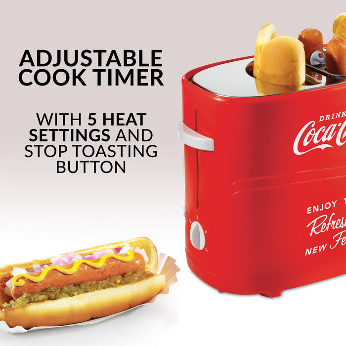 Nostalgia Coca-Cola® Pop-Up Hot Dog Toaster - HDT600COKE