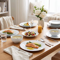 H2K Aspen 12-Piece Porcelain Dinnerware Set, Service for 4 