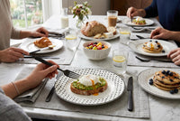 H2K Sketch 12-Piece Porcelain Dinnerware Set 