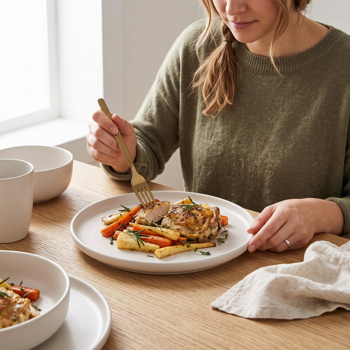 S&Co Gourmet Lisbon Stoneware Dinner Plates