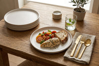 S&Co Gourmet Lisbon Stoneware Dinner Plates 
