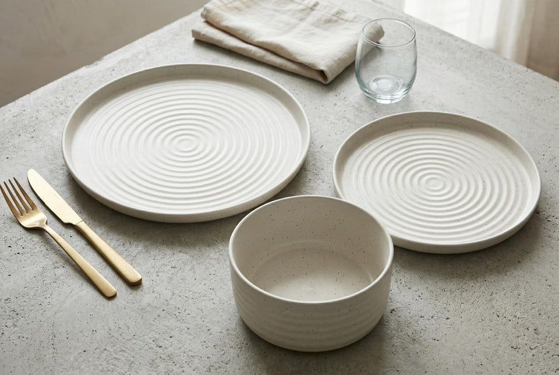 Rachel 12-Piece Stoneware Dinnerware Set, Service for 4 