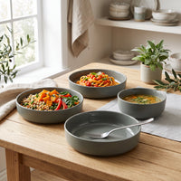 Gaia Stoneware Dinner Bowls, Set of 4