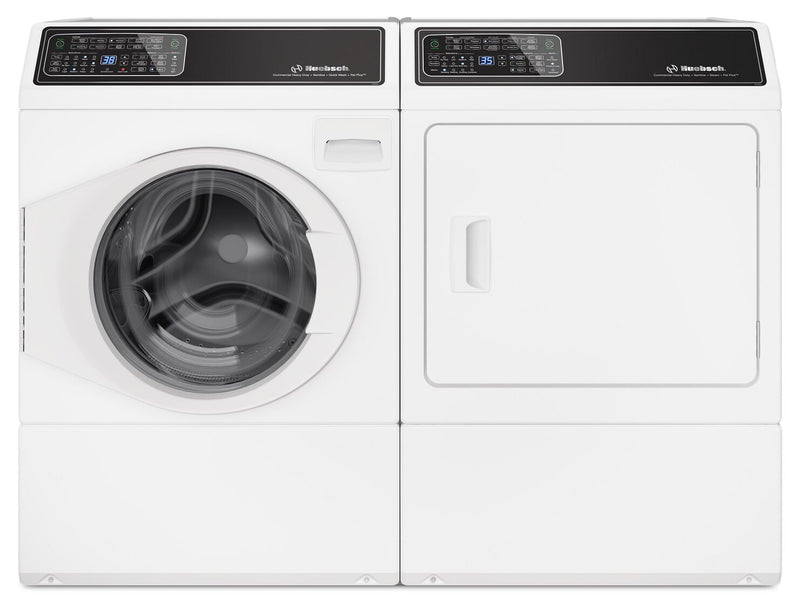 Huebsch® 3.5 Cu. Ft. Front Load Washer and 7 Cu. Ft. Electric Dryer with Pet Plus™ – White 