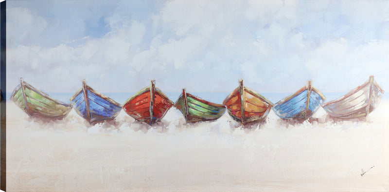Canoe Talk Stretched Canvas - 24\" x 48\"