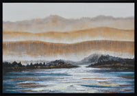 Blue River Framed Acrylic Painting - 31.5