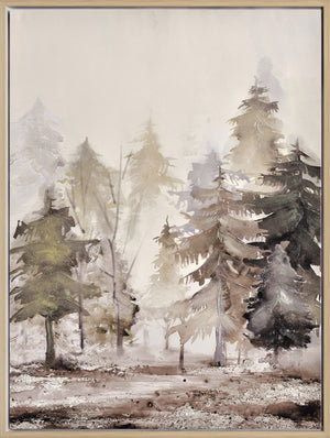 Trees Landscape II Framed Acrylic Painting - 30