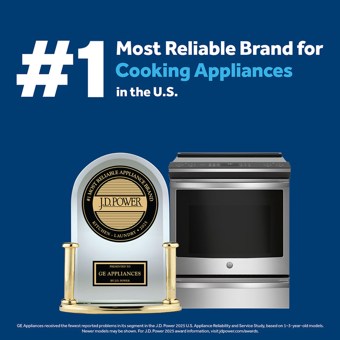 GE 5 Cu. Ft. Electric Range with Dual Bake Element and Certified Sabbath Mode - Stainless Steel - JCBS630SVSS