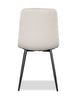 Arlo Dining Chair with Cushion Fabric Tufted Seat & Back, Metal – Grey | Chaise de salle à manger Arlo en métal avec siège et dossier coussinés capitonnés en tissu - grise