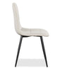 Arlo Dining Chair with Cushion Fabric Tufted Seat & Back, Metal – Grey | Chaise de salle à manger Arlo en métal avec siège et dossier coussinés capitonnés en tissu - grise