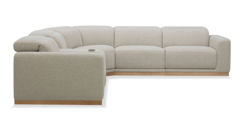 Balance 6-Piece Power Reclining Sectional with Power Headrests - Ginger