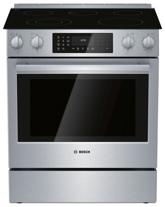 Bosch 36\" Cu. Ft French Door Refrigerator and 4.6 Cu. Ft. Electric Range – Stainless Steel