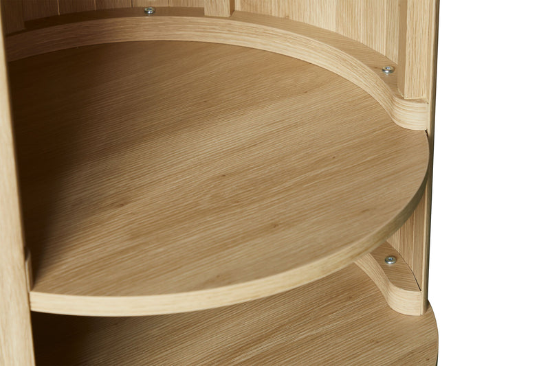 Juniper 20\" Modern End Table – Natural Oak