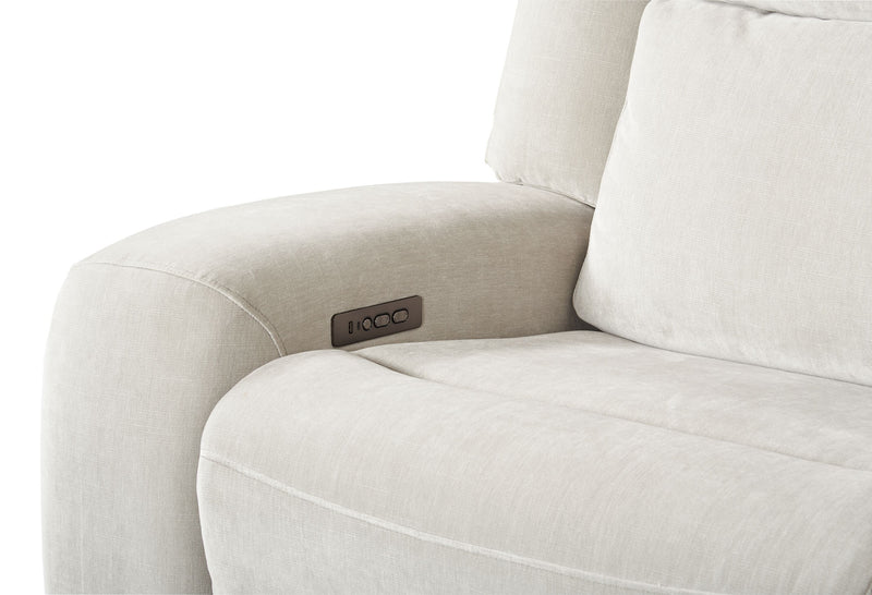 Legacy 6-Piece Power Reclining Sectional with Shaq-o-pedic Comfort and 3D Immersive Sound - Grey 