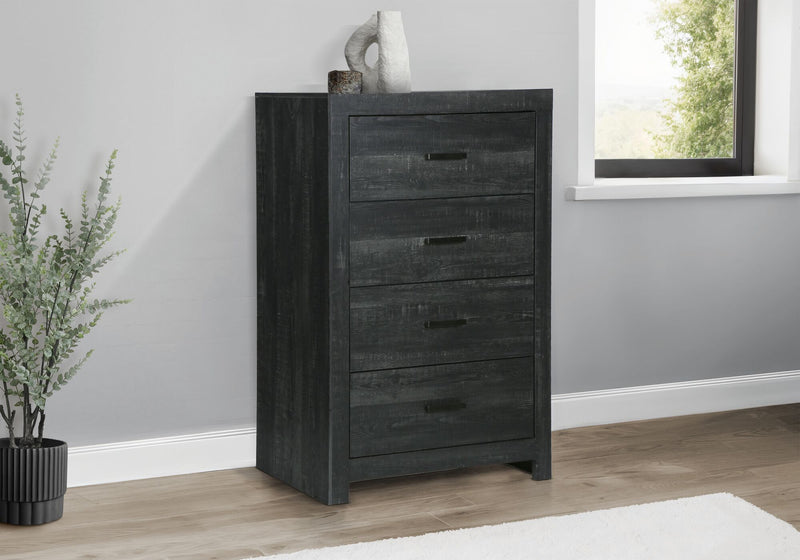 Soren Bedroom Chest of Drawers, 4-Drawer, 32\"W x 45\"H - Graphite Grey
