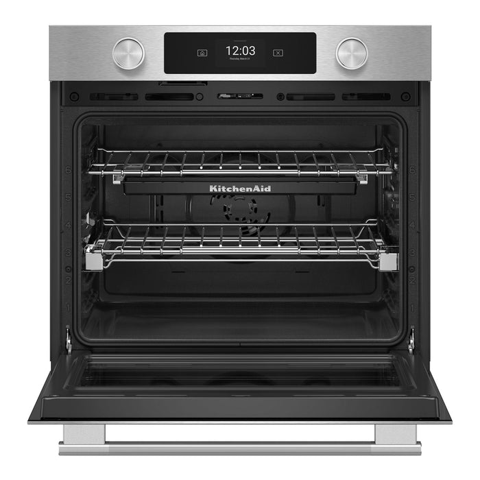 KitchenAid 30\" Smart Electric Combo Wall Oven with Cooking Camera - PrintShield Stainless - KOES930SPS