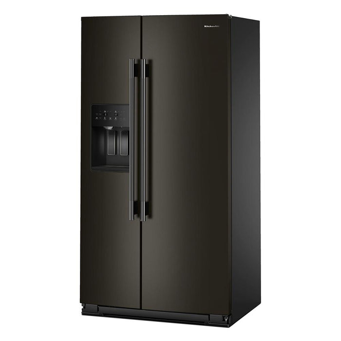 KitchenAid 36\" 21 Cu. Ft. Counter-Depth Refrigerator – Black Ore - KRSC536RBE