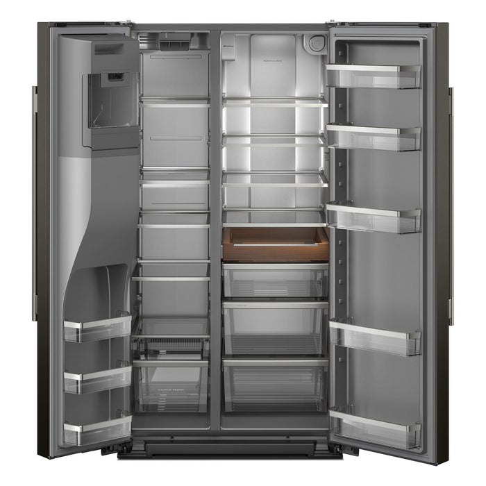 KitchenAid 36\" 21 Cu. Ft. Counter-Depth Refrigerator – Black Ore - KRSC536RBE