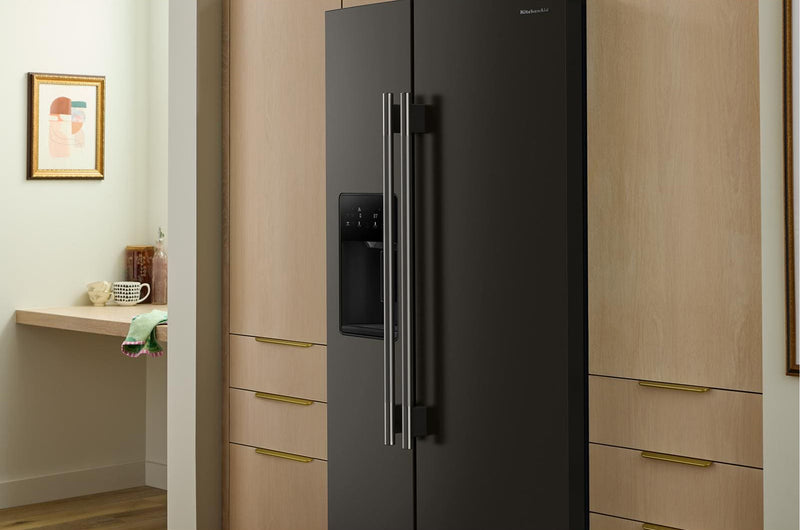 KitchenAid 36\" 21 Cu. Ft. Counter-Depth Refrigerator – Black Ore - KRSC536RBE