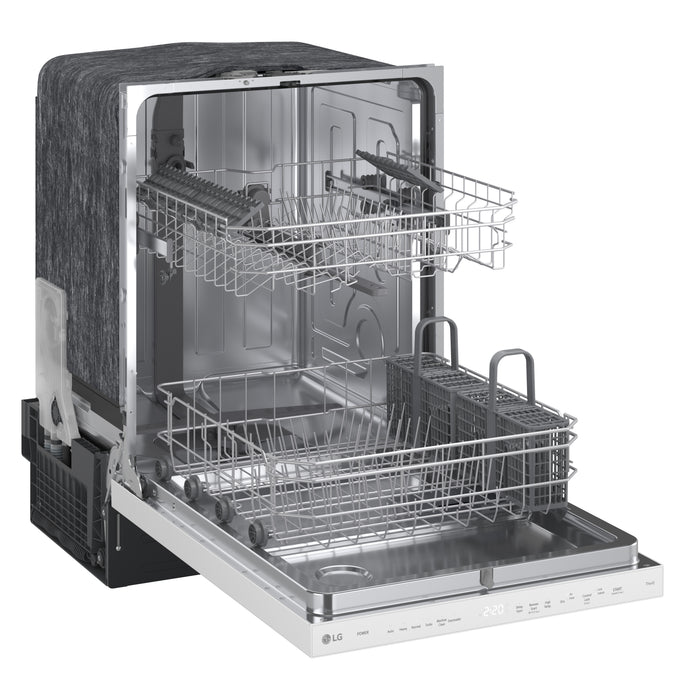 LG 23.5” 52 dB Top Control Dishwasher with FlushFit™ – White - LDNPC227W