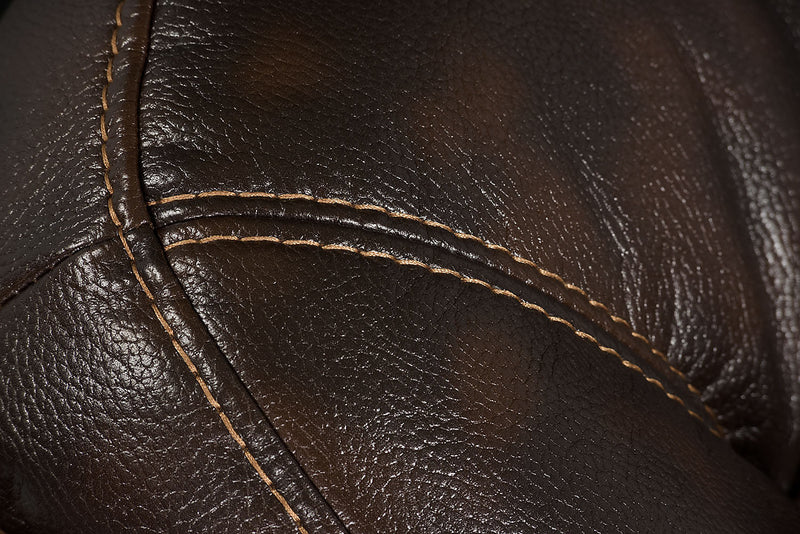 Leo 5-Piece Leather-Look Fabric Home Theatre Power Reclining Sectional with Storage Consoles and Cupholders - Walnut Brown