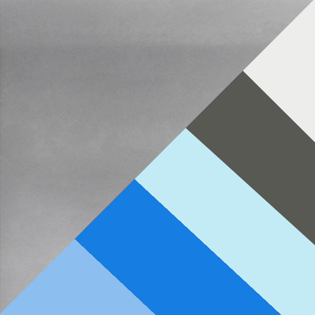 Simple Designs 67\" Contemporary Multi-Head Medusa 5-Light Adjustable Gooseneck Floor Lamp - Blue, White and Grey