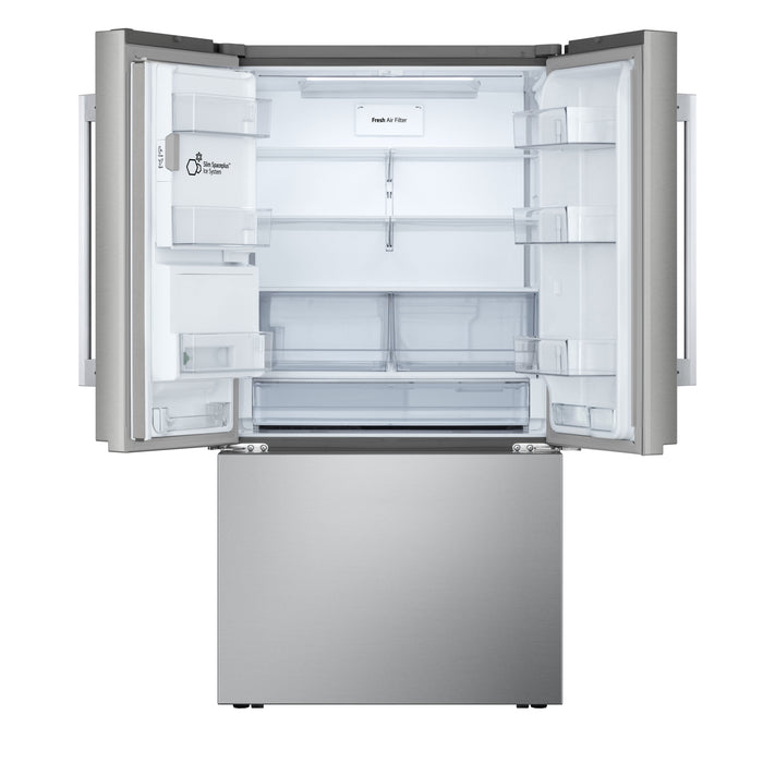 LG 36\" 26 Cu. Ft. Counter-Depth French Door Refrigerator – Stainless Steel - LF26WCH62S