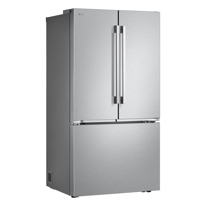 LG 36\" 27 Cu. Ft. Counter-Depth MAX® French 3-Door Refrigerator – Stainless Steel - LF27NCH10S