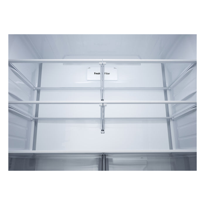 LG 36\" 27 Cu. Ft. Counter-Depth MAX® French 3-Door Refrigerator – Stainless Steel - LF27NCH10S