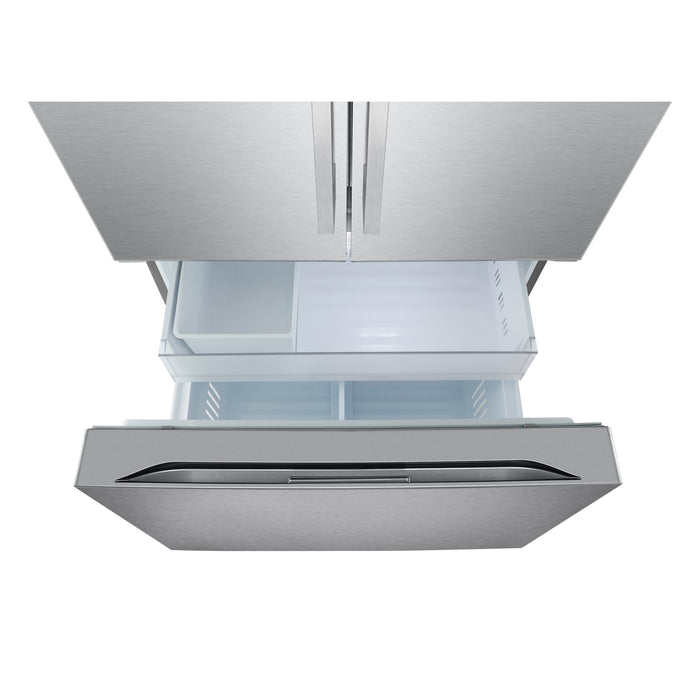 LG 36\" 27 Cu. Ft. Counter-Depth MAX® French 3-Door Refrigerator – Stainless Steel - LF27NCH10S