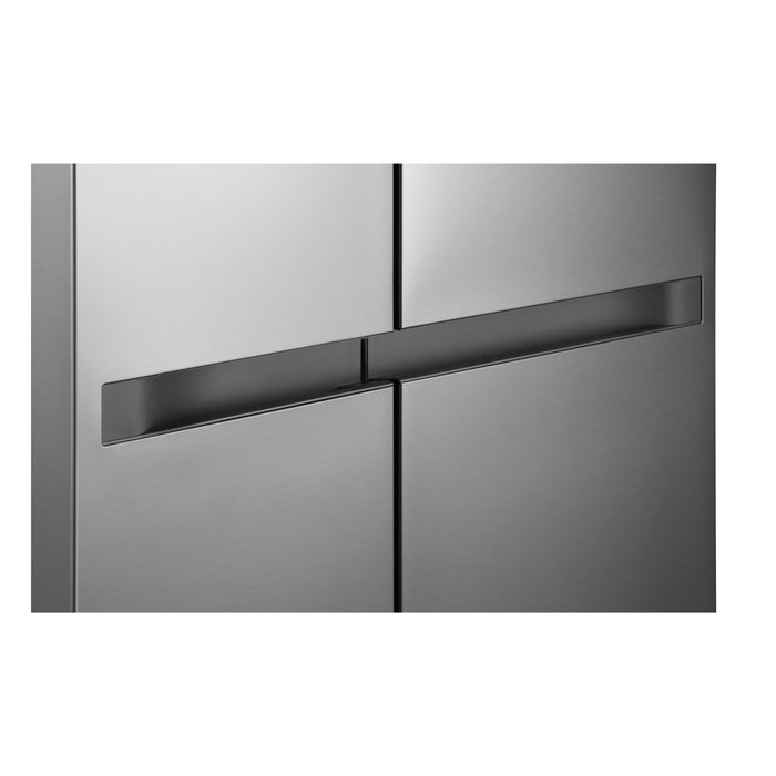 LG 36\" 23 Cu. Ft. Counter-Depth Side by Side Refrigerator - Prime Silver - LS23NCP20V