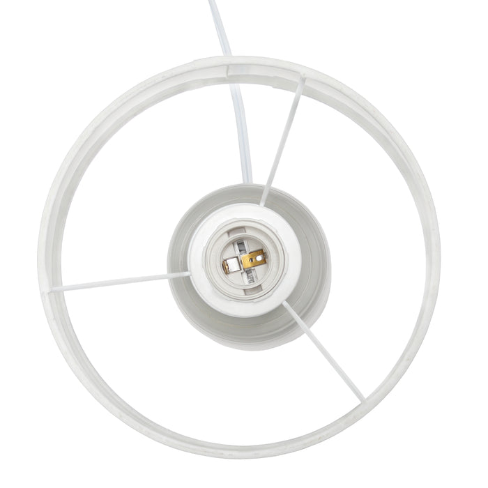 Simple Designs Textured Linear Ceramic Table Lamp - Taupe