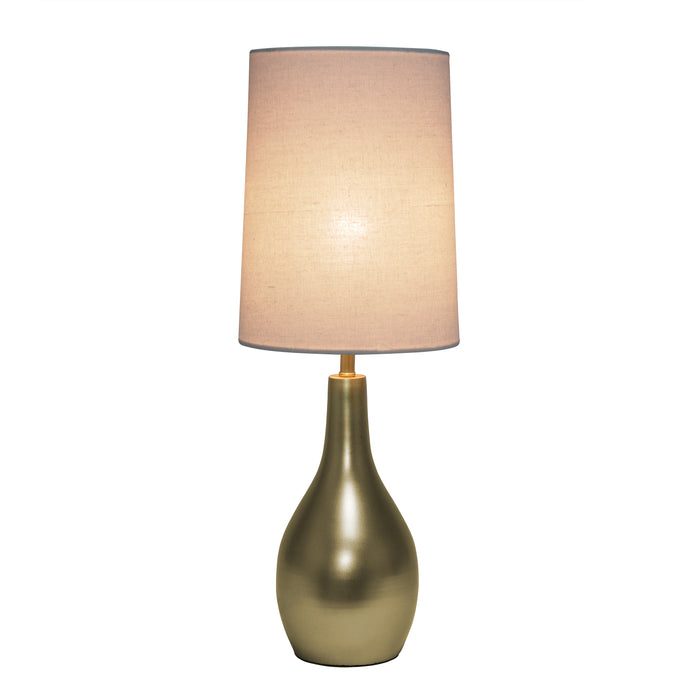 Simple Designs Tear Drop Table Lamp - Gold