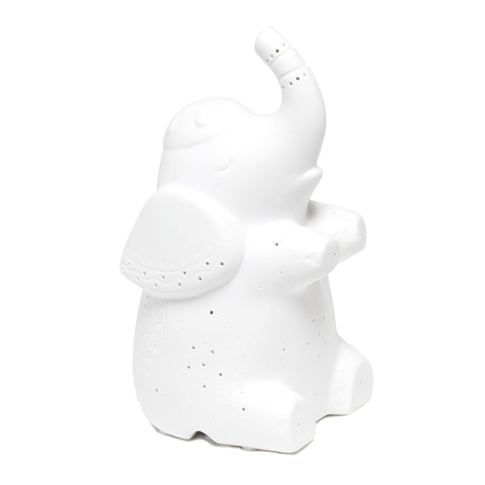 Simple Designs Porcelain Elephant Table Lamp