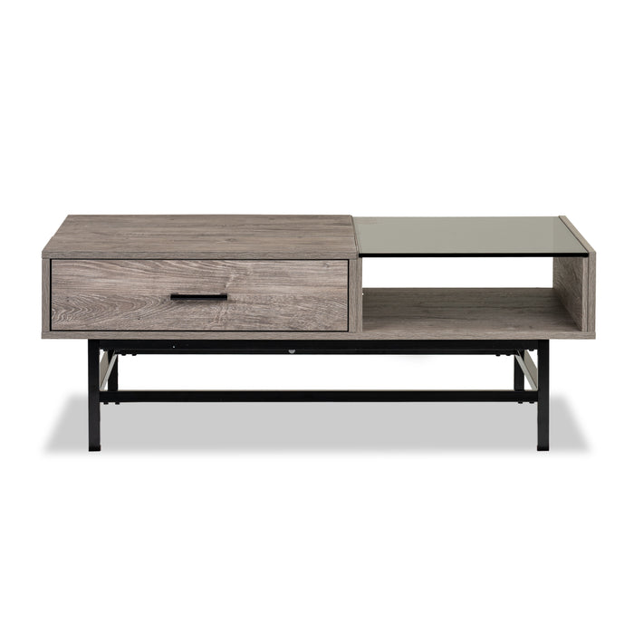 Matthew 48\" Lift-Top Coffee Table with Storage - Multicolour