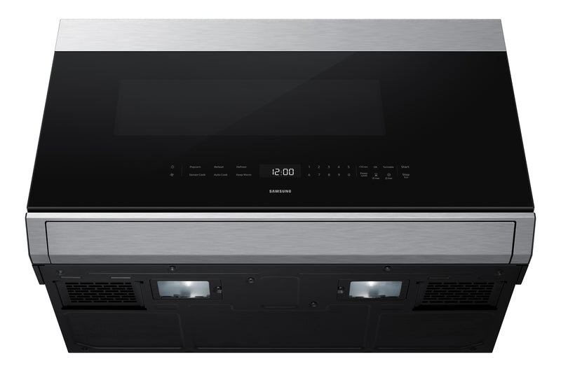 Samsung 2.1 Cu. Ft. Over-the-Range Microwave with 500 CFM and LED Display - Stainless Steel - ME80H2160RAC