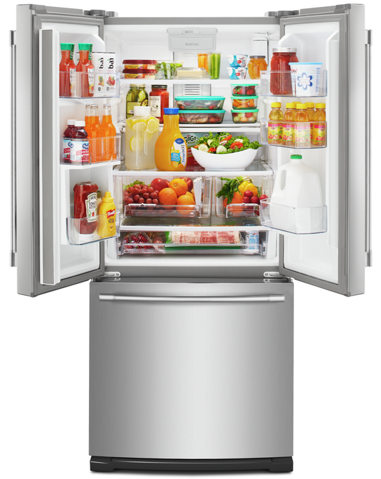 Maytag 30\" 20 Cu. Ft. French-Door Refrigerator - Fingerprint Resistant Stainless Steel - MFW2055FRZ