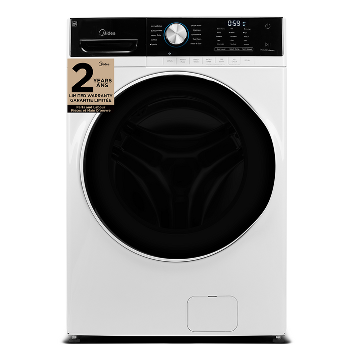 Midea 5.2 Cu. Ft. Front-Load High-Efficiency Washer - White - Stackable - MLH52N4AWW