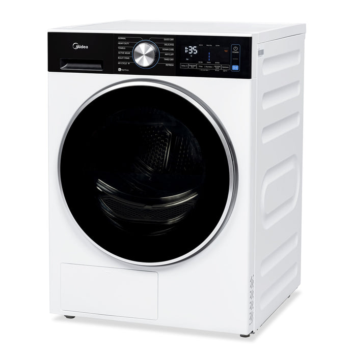 Midea 4.4 Cu Ft. Front Load Compact Heat Pump Dryer with Wrinkle Care – White - MLHE31S2BBW