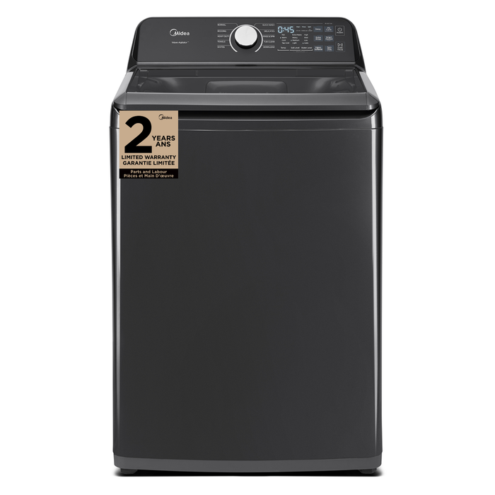 Midea 5.1 Cu. Ft. Smart Agitator Washer – Black - MLTW51A2BGG