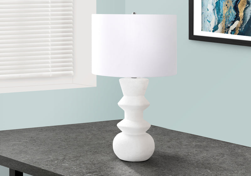 26\" Cream Ceramic Table Lamp
