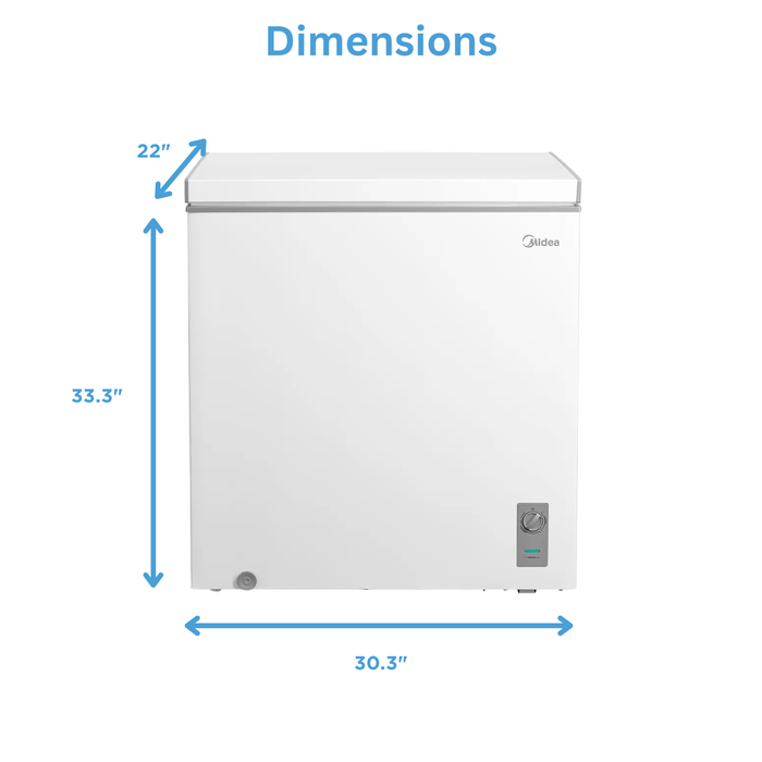 Midea 7 Cu. Ft. Convertible Chest Refrigerator-Freezer - MRC07M4CWW
