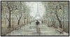 A Walk Through Paris Framed Acrylic Painting - 32.25\" x 61.25\" 