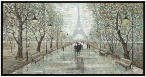 A Walk Through Paris Framed Acrylic Painting - 32.25