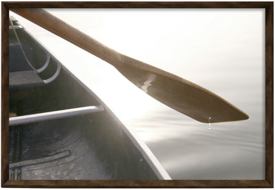 Boats Paddle Framed Linen Finish - 25" x 37"|Œuvre d’art encadrée au fini lin « Boats Paddle » - 25 po x 37 po
