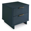 Manhattan Comfort Granville Modern Nightstand with Full Extension Drawer - Light Grey