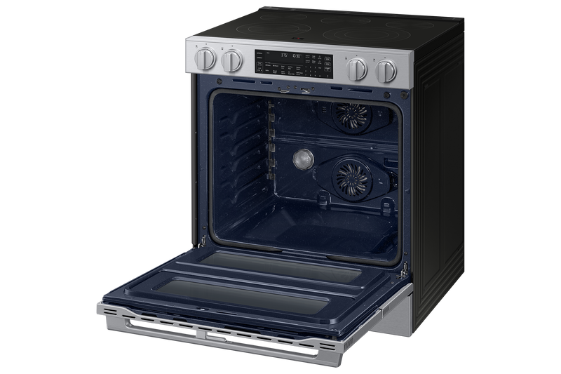 Samsung 6.3 Cu. Ft. Electric Slide-In Flex Duo™ Range with Air Fry Max – Stainless Steel - NSE90H63DRAC