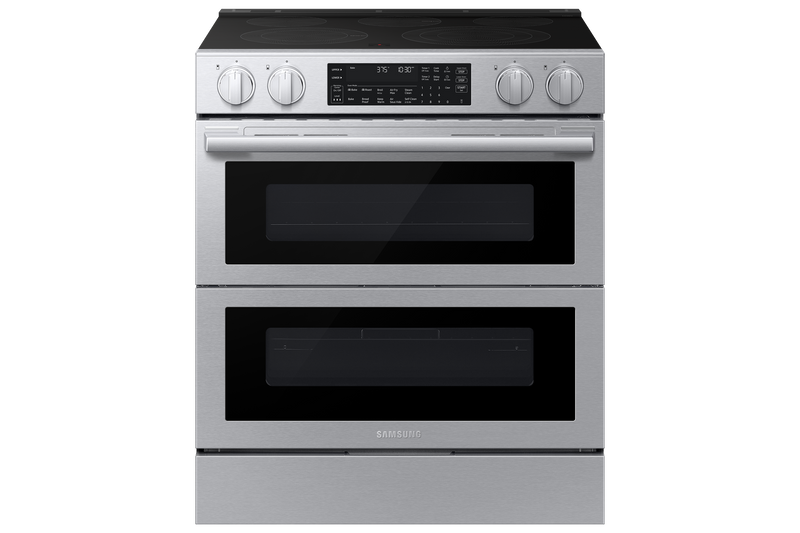 Samsung 6.3 Cu. Ft. Electric Slide-In Flex Duo™ Range with Air Fry Max – Stainless Steel - NSE90H63DRAC